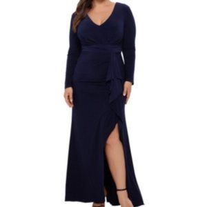 Aqua Navy Maxi Dress